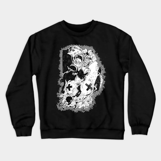 Erotic Gas Mask Crewneck Sweatshirt by Jackalandtribe1